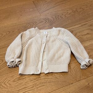GAP Cream Knit Toddler Cardigan size 3 years